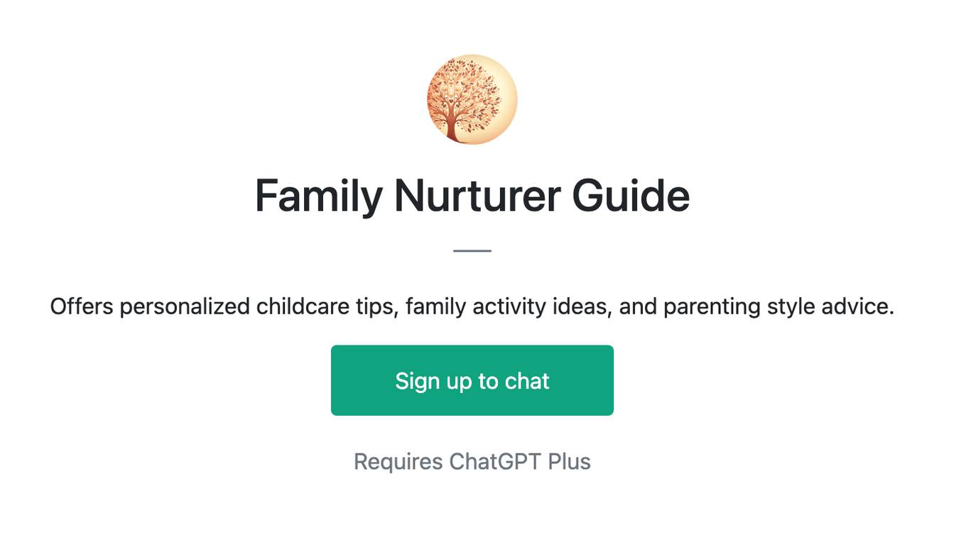 Family Nurturer Guide Screenshot