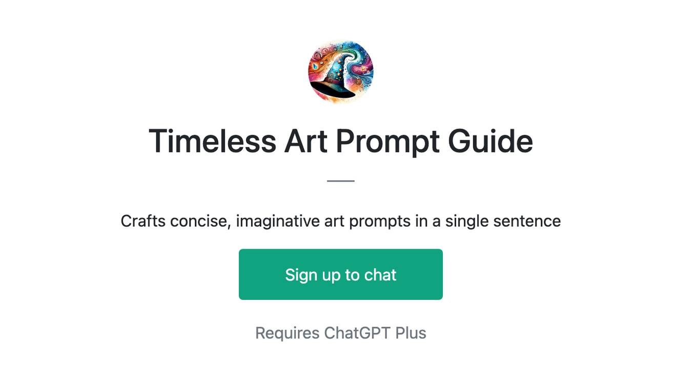 Timeless Art Prompt Guide Screenshot