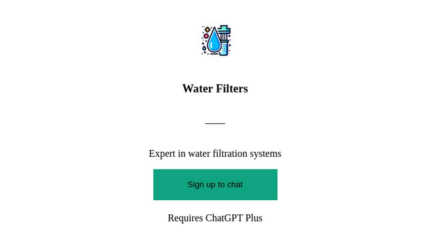 Water Filters Screenshot