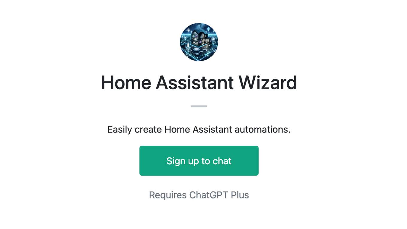 Home Assistant Wizard Screenshot