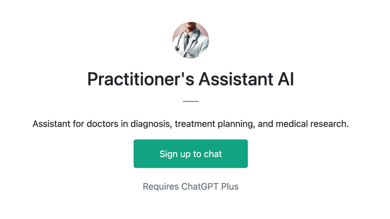 Practitioner's Assistant AI Screenshot