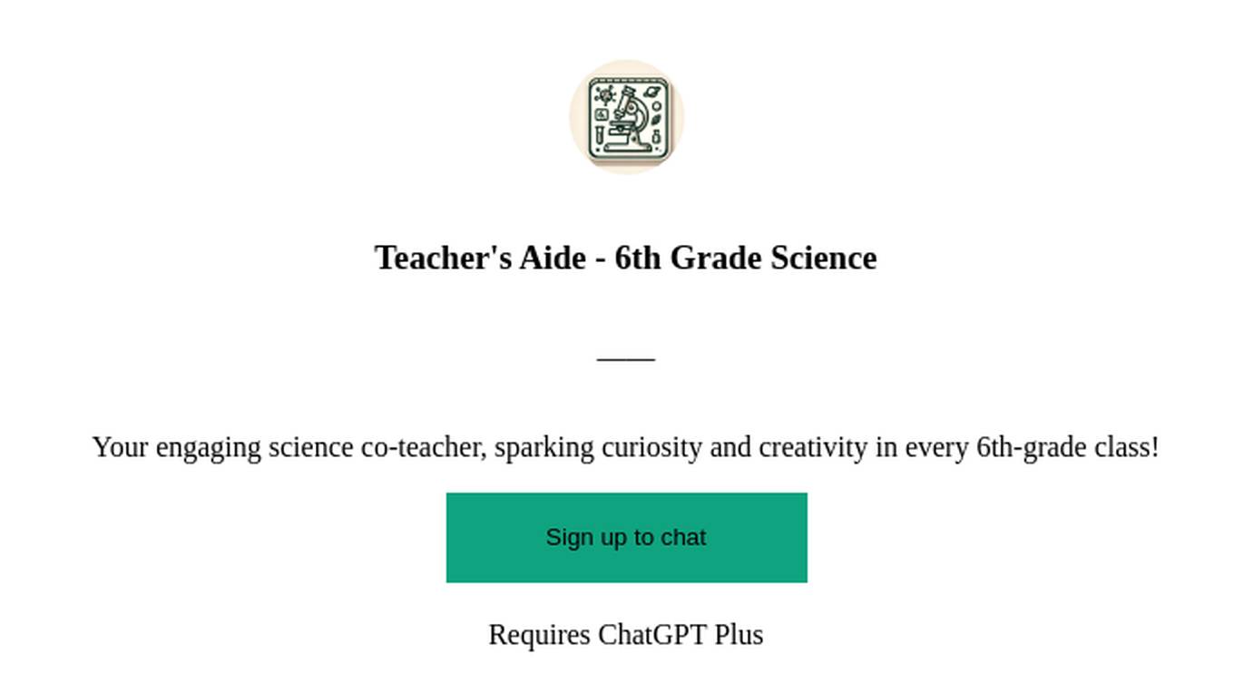 Teacher's Aide - 6th Grade Science Screenshot