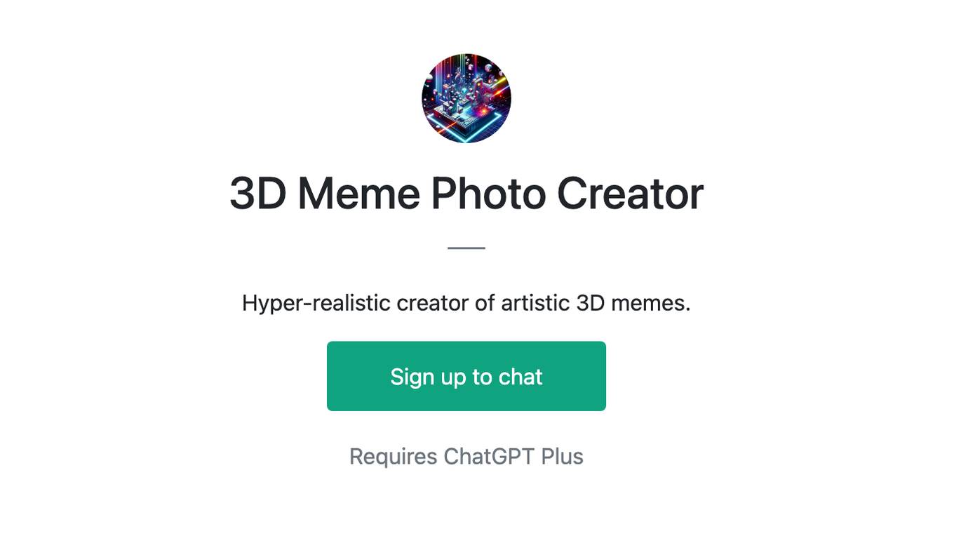 3D Meme Photo Creator Screenshot