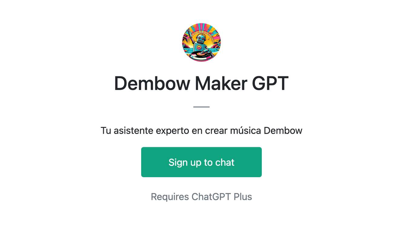 Dembow Maker GPT Screenshot