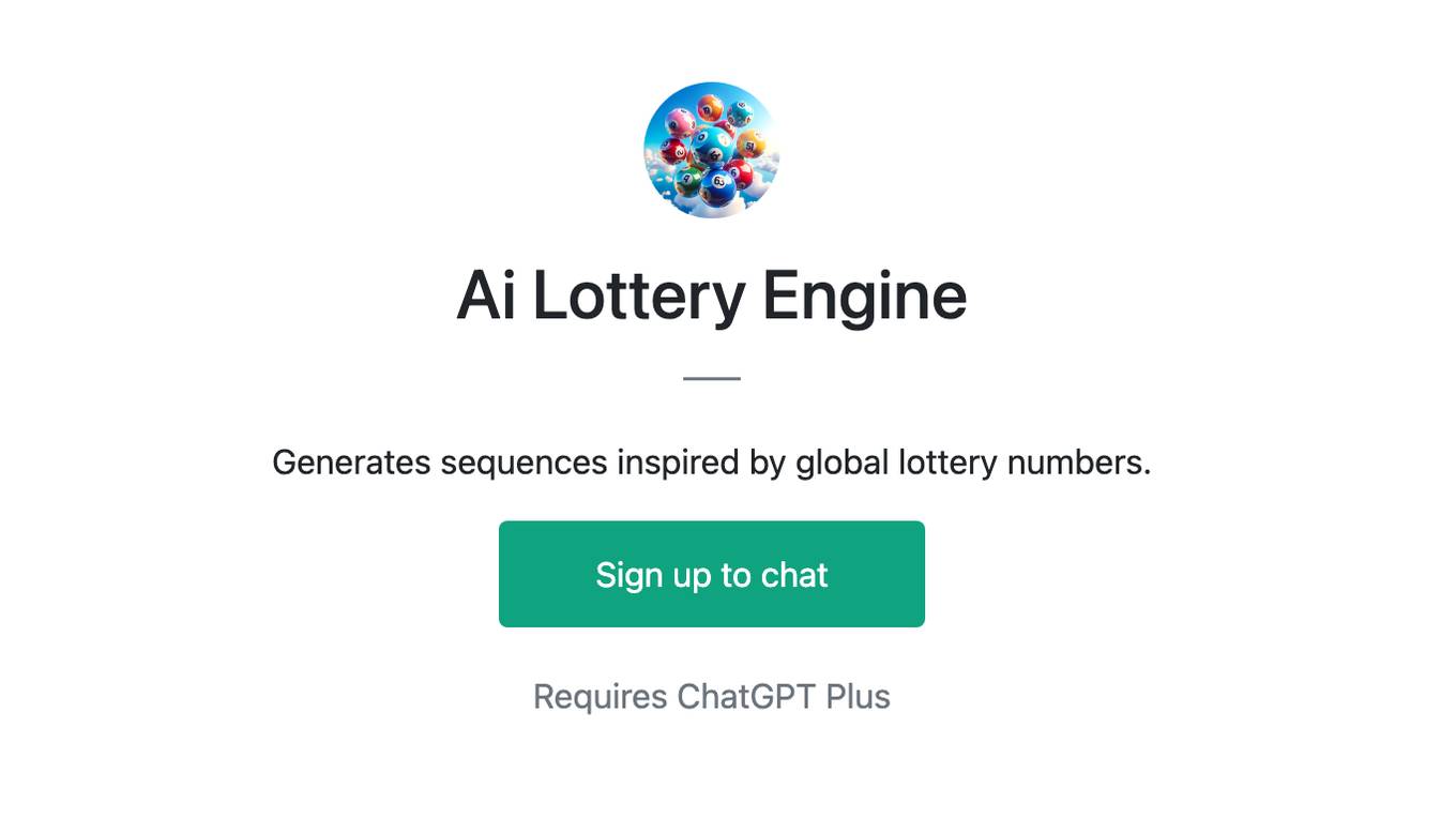 Ai Lottery Engine Screenshot