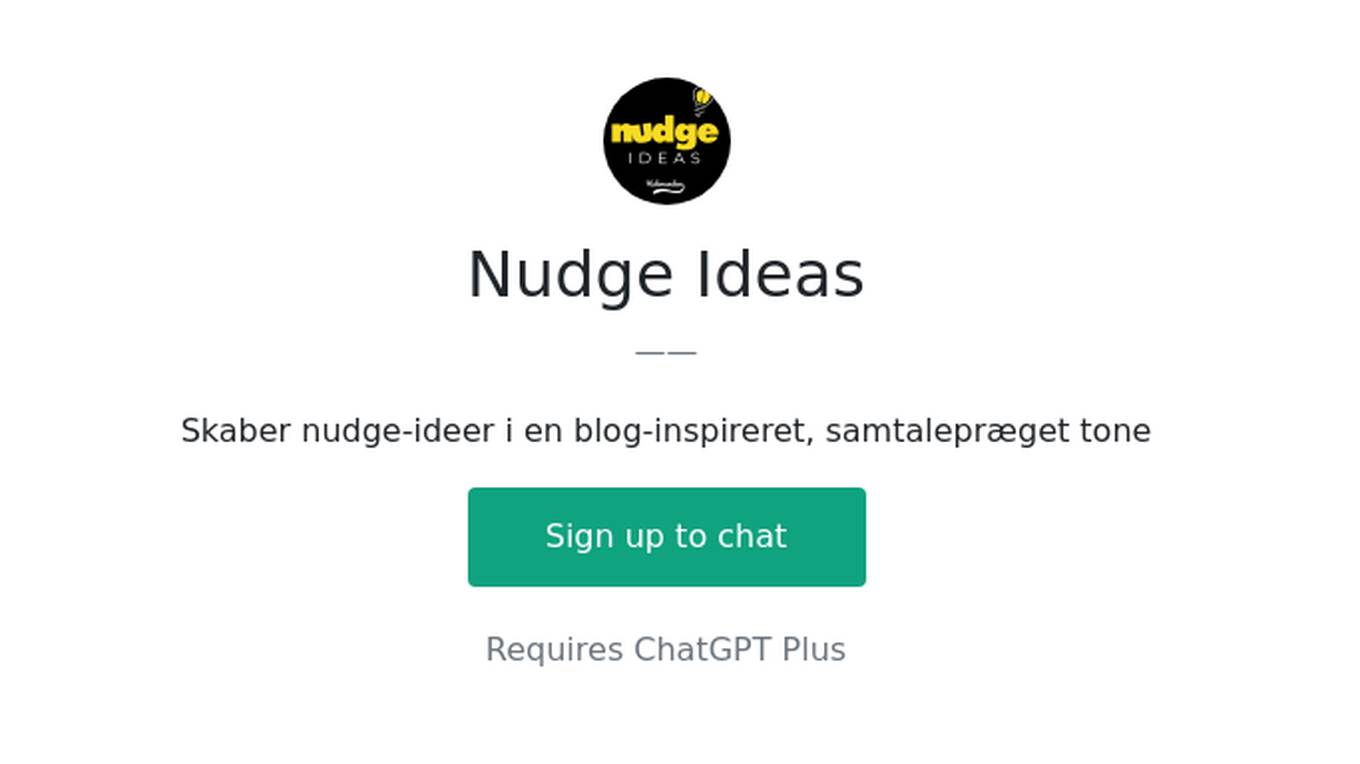 Nudge Ideas Screenshot