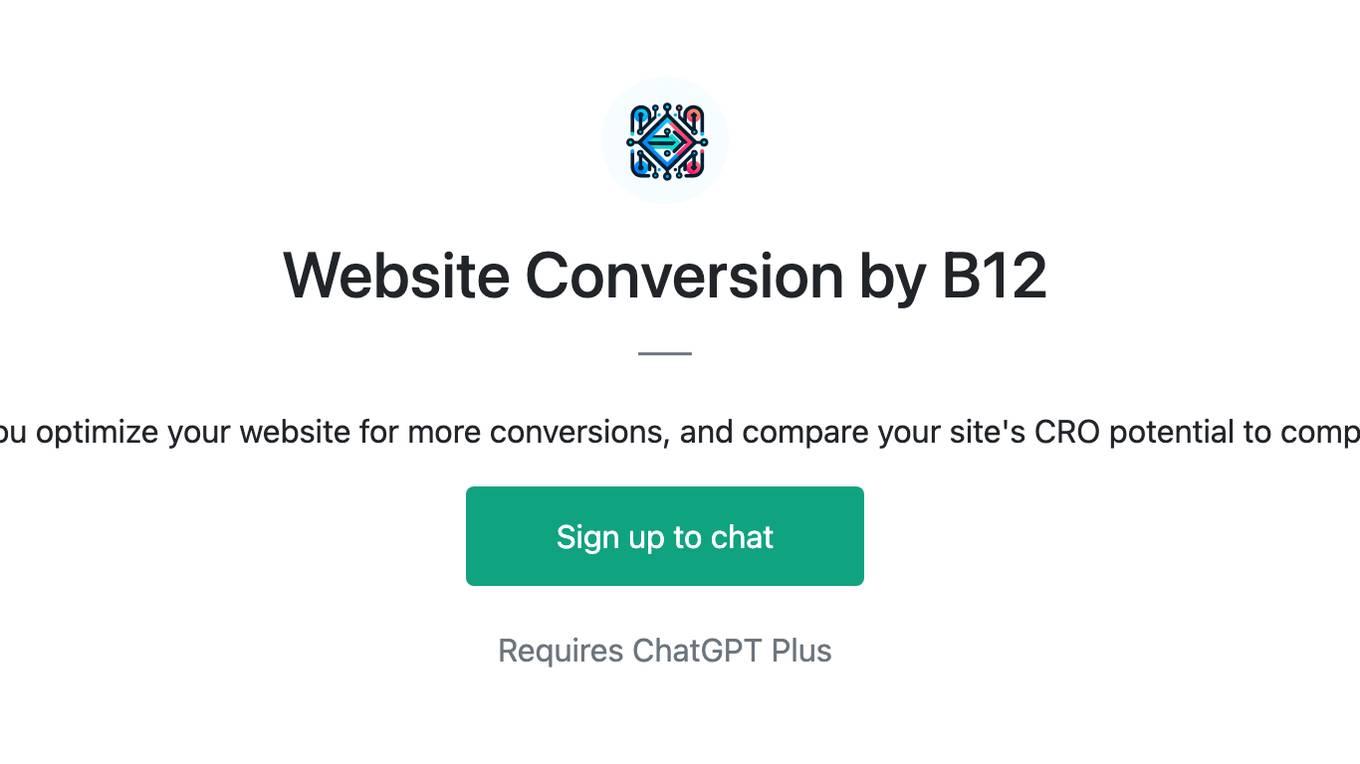 Website Conversion by B12 Screenshot