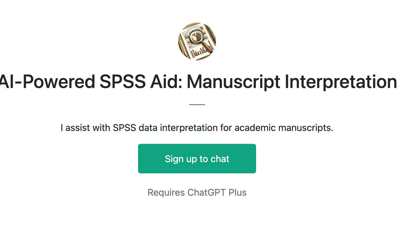 AI-Powered SPSS Aid: Manuscript Interpretation Screenshot