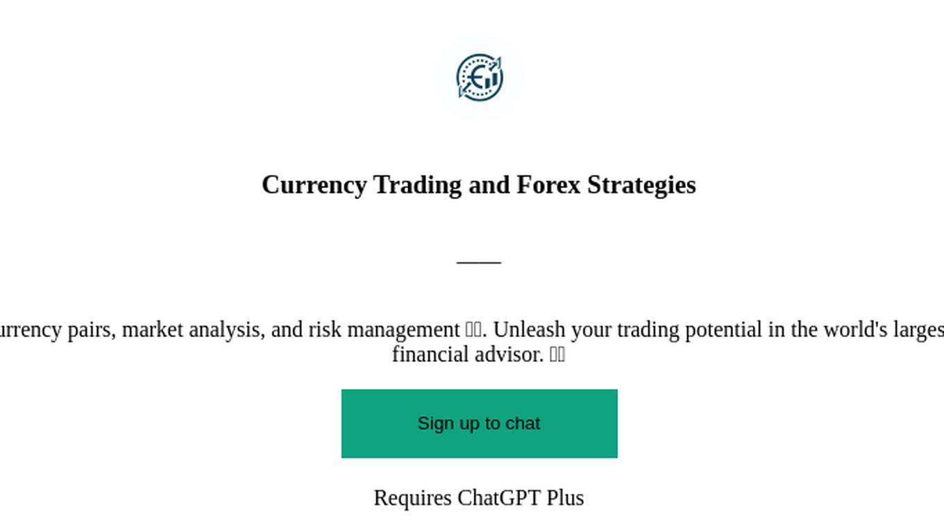 Currency Trading and Forex Strategies Screenshot