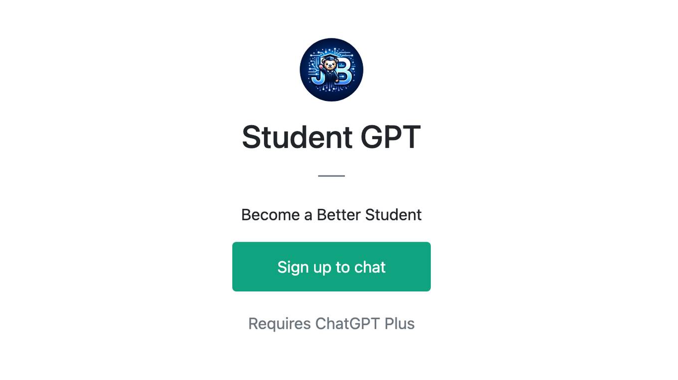 Student GPT Screenshot