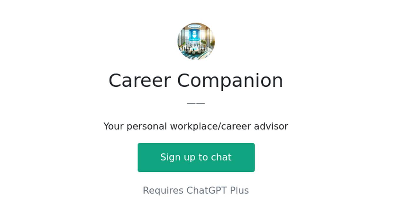 Career Companion Screenshot