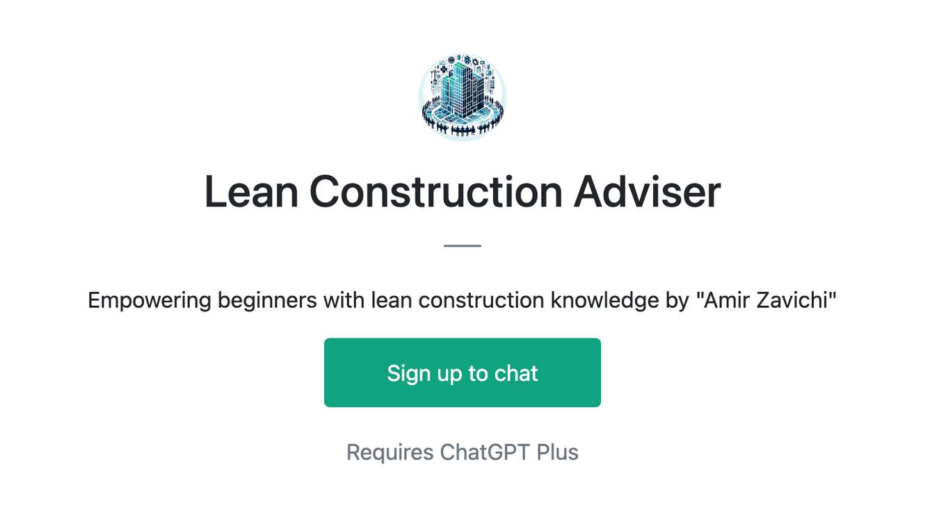 Lean Construction Adviser Screenshot