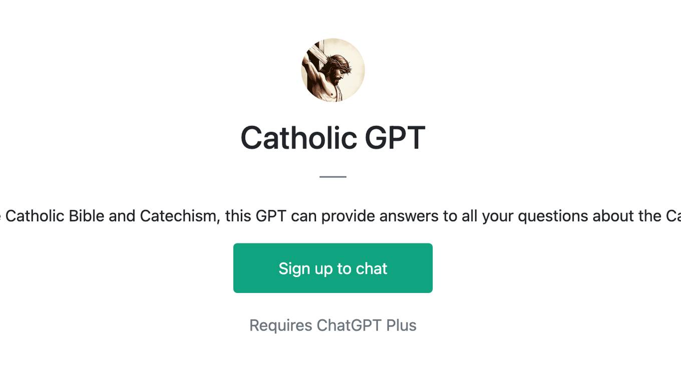 Catholic GPT Screenshot