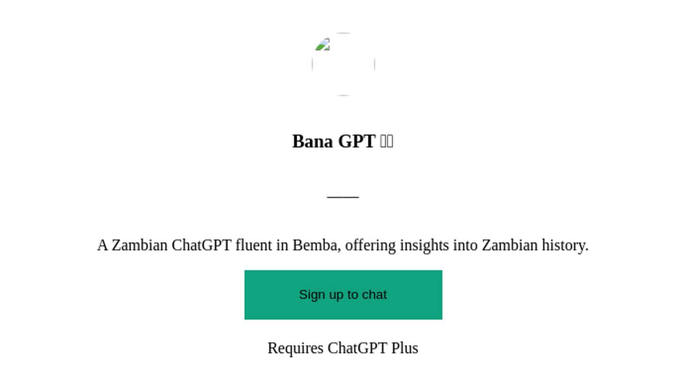 Bana GPT 🇿🇲 Screenshot