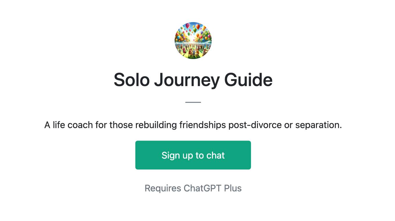 Solo Journey Guide Screenshot