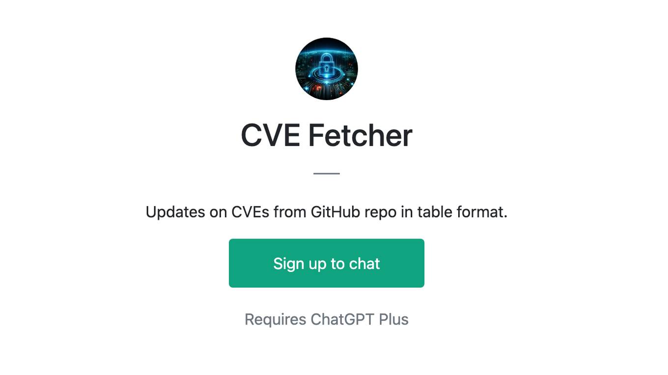 CVE Fetcher Screenshot