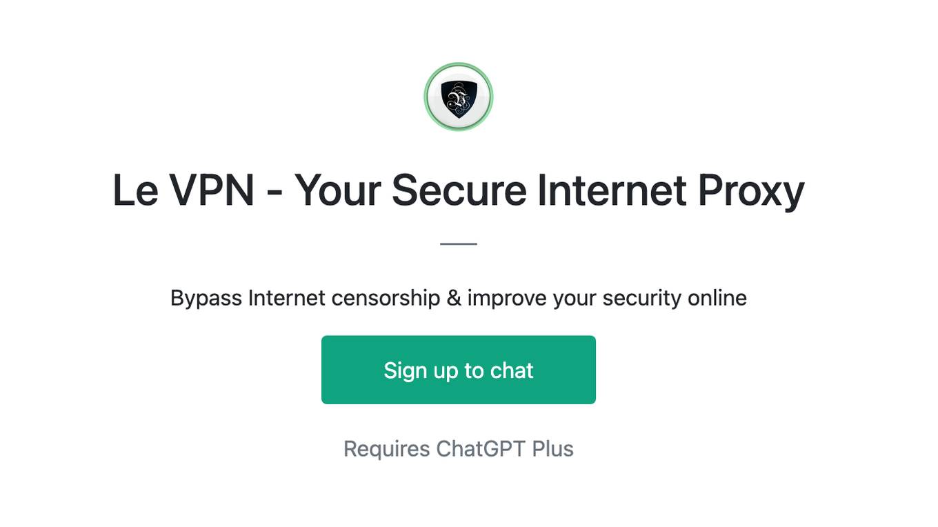 Le VPN - Your Secure Internet Proxy Screenshot