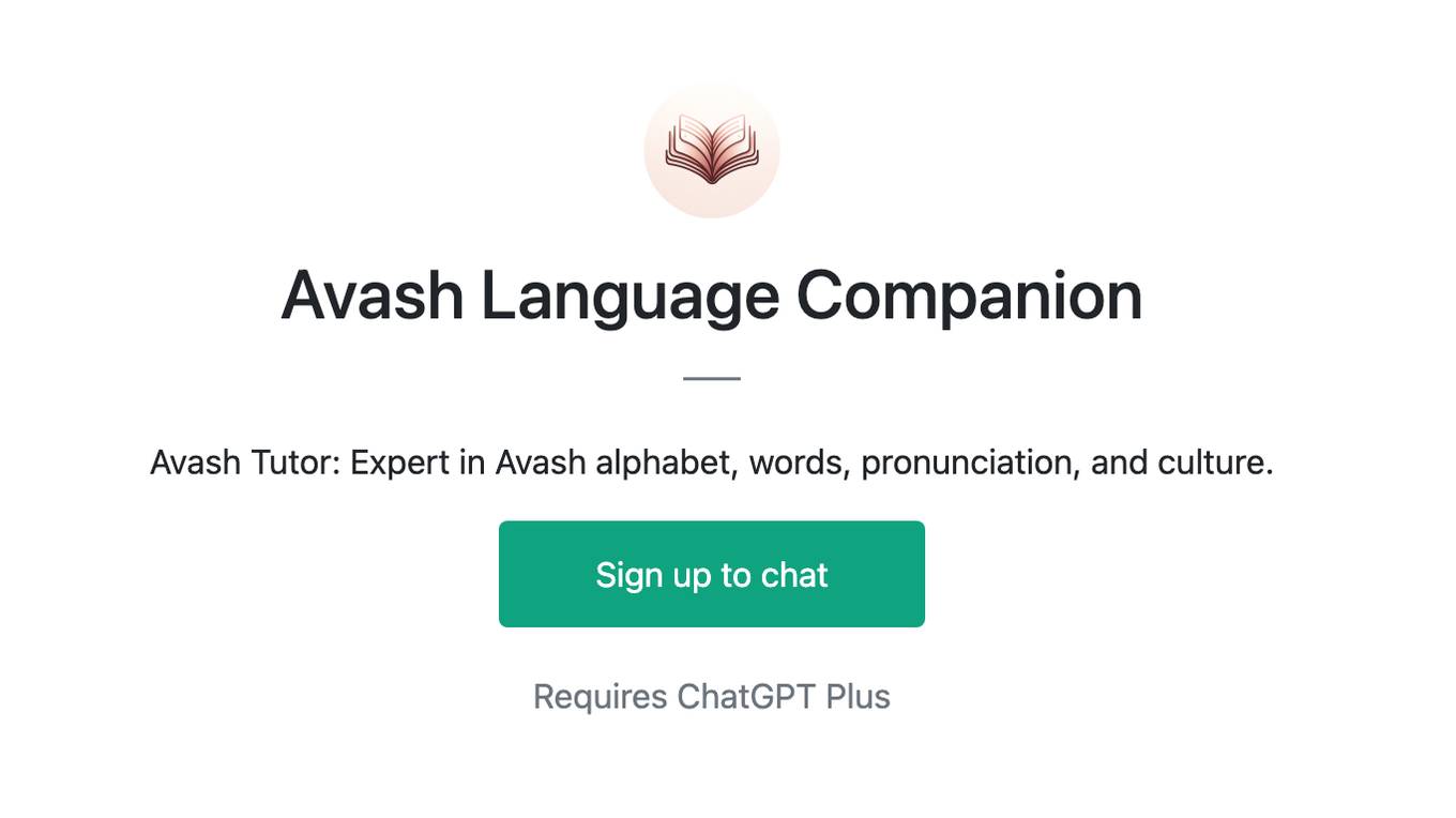 Avash Language Companion Screenshot