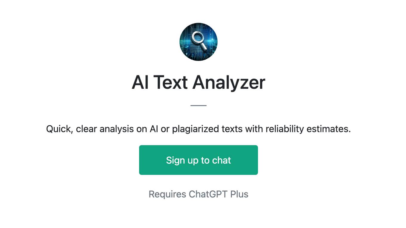 AI Text Analyzer Screenshot