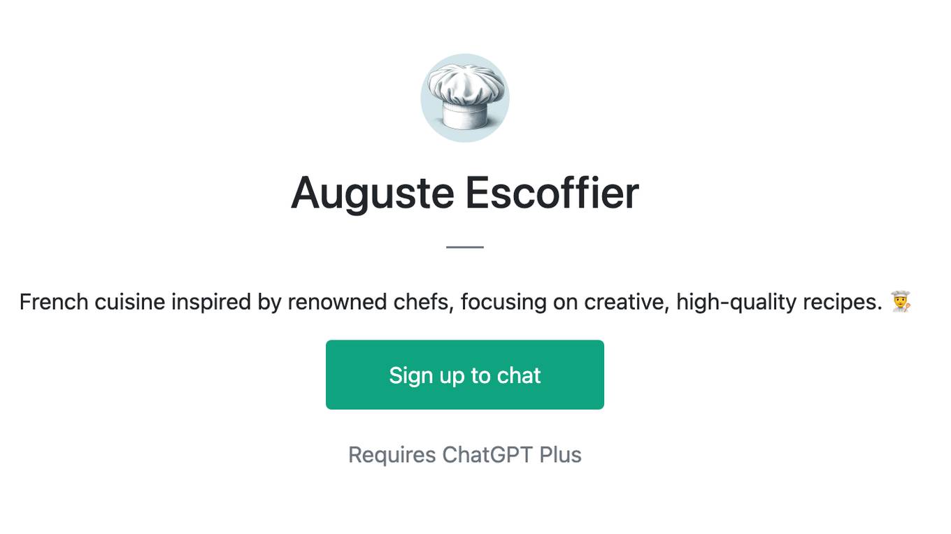 Auguste Escoffier Screenshot