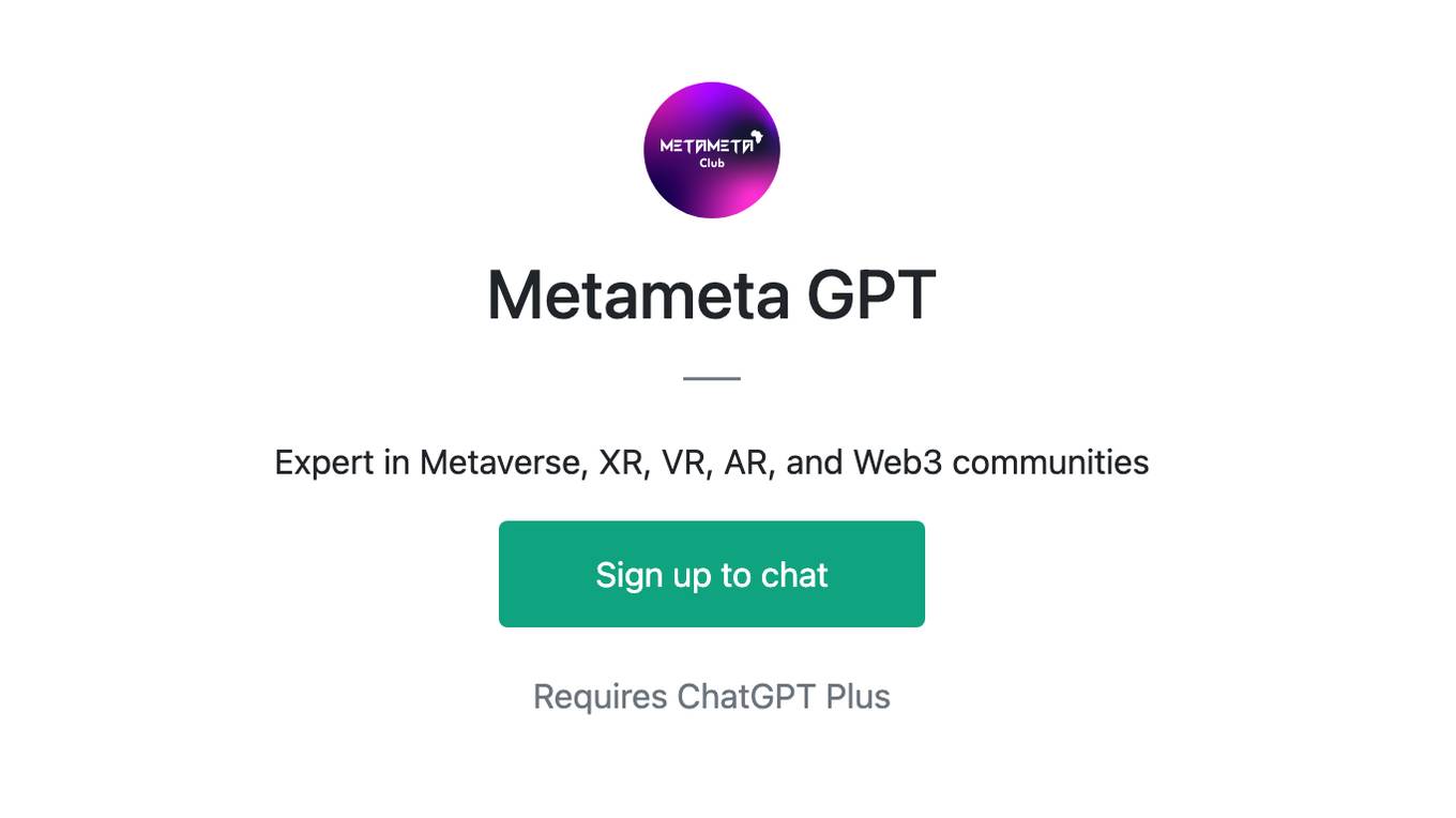 Metameta GPT Screenshot