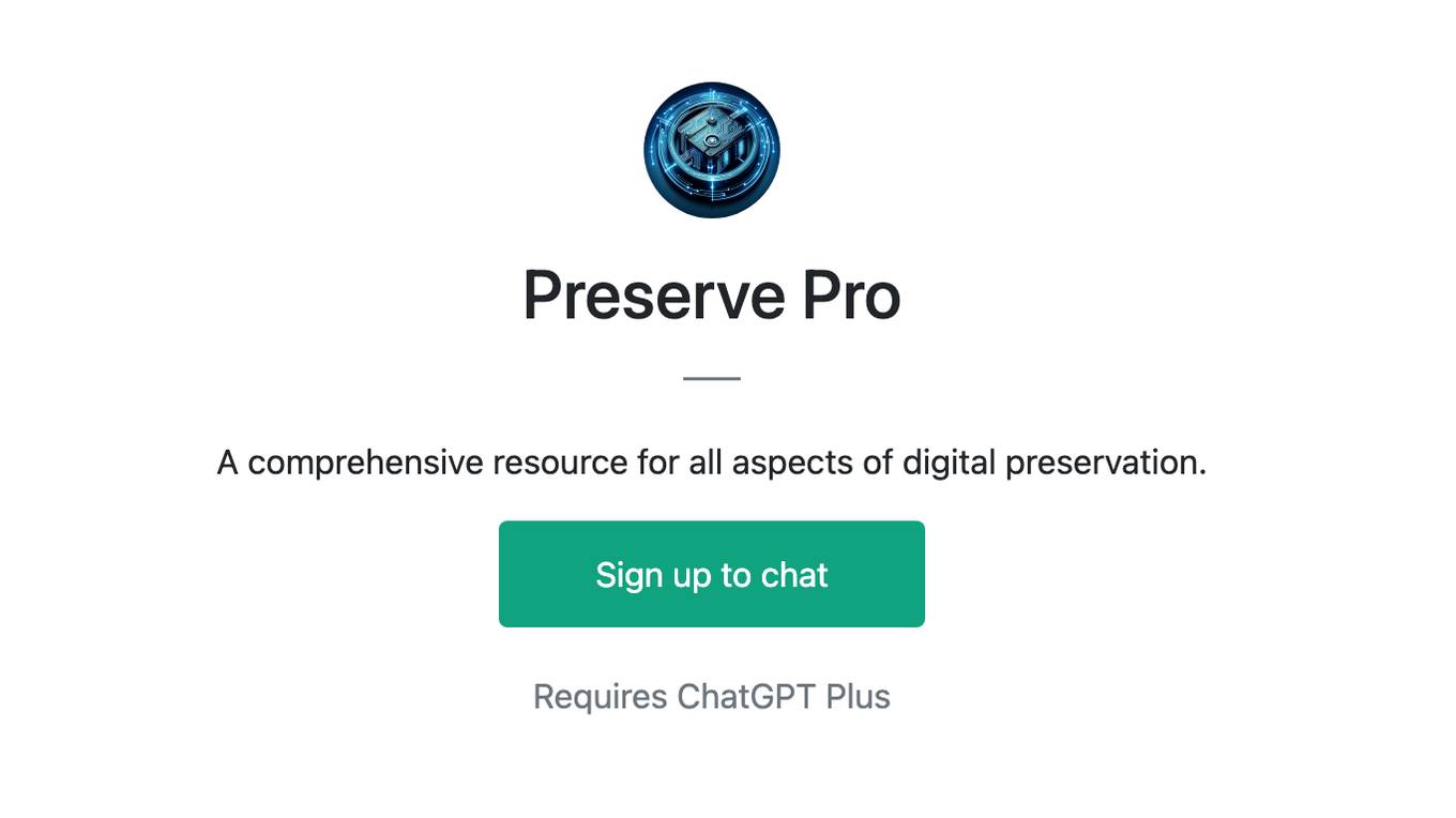 Preserve Pro Screenshot