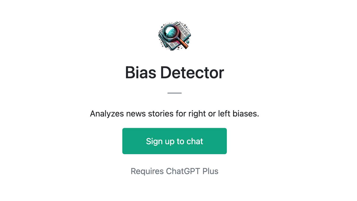 Bias Detector Screenshot