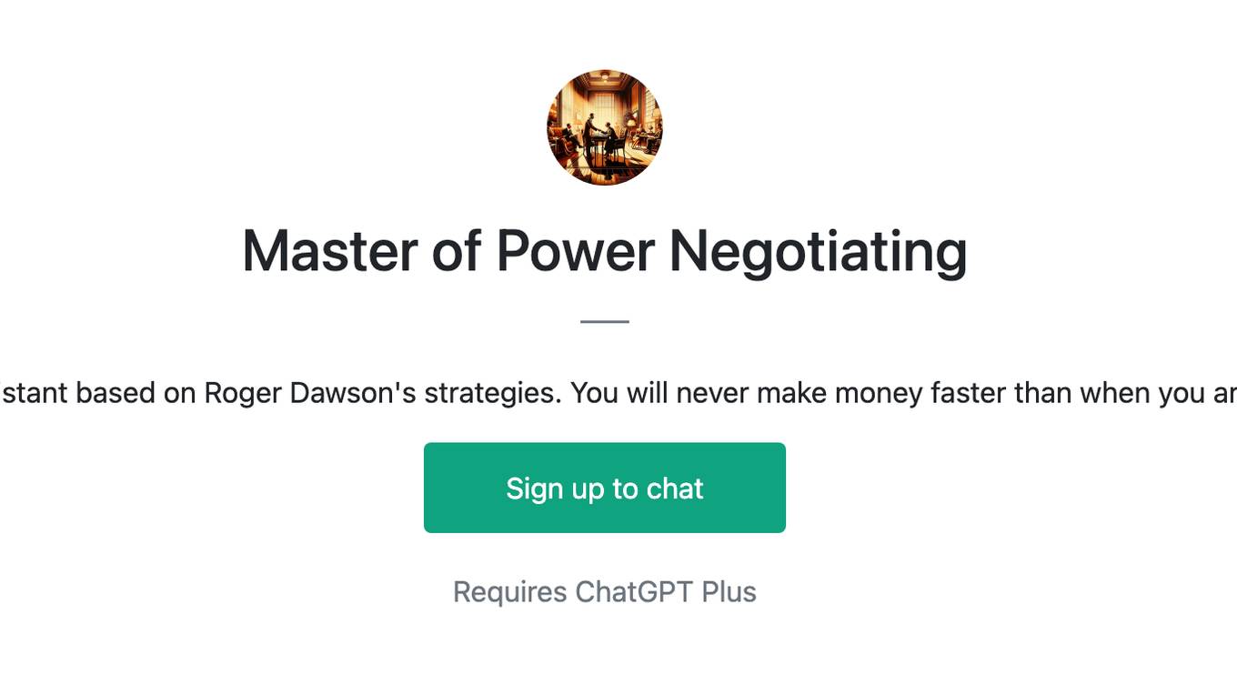 Master of Power Negotiating Screenshot