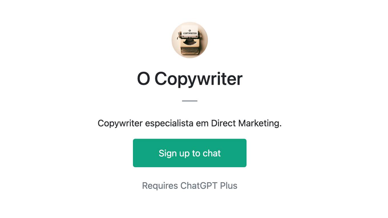 O Copywriter Screenshot