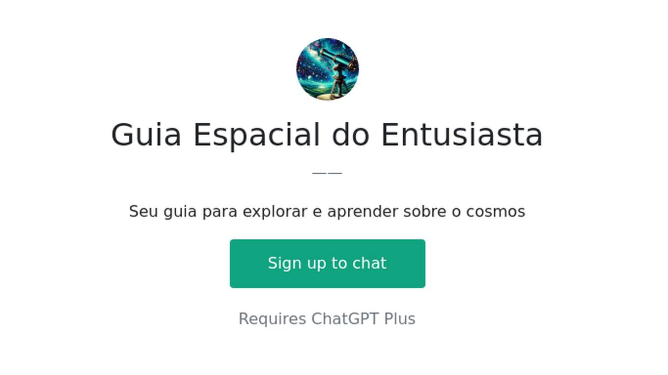 Guia Espacial do Entusiasta Screenshot