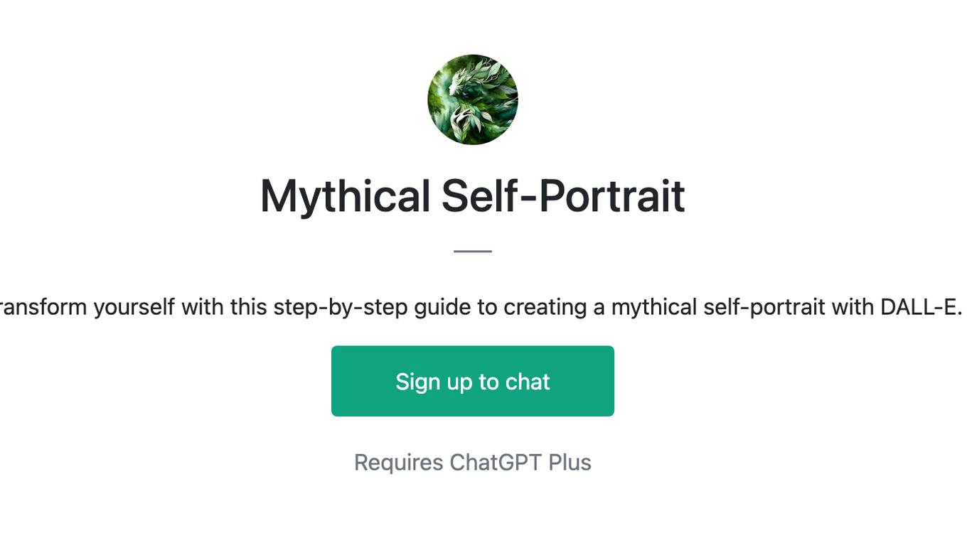 Mythical Self-Portrait Screenshot