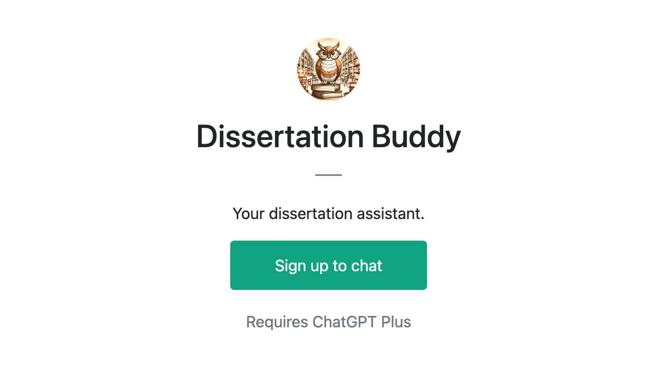 Dissertation Buddy Screenshot