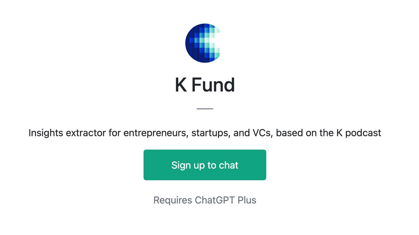 K Fund Screenshot