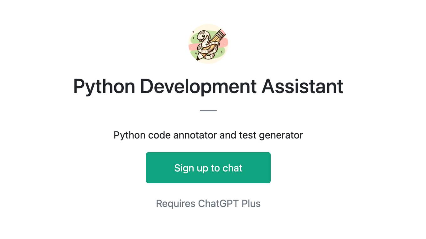 Python Development Assistant Screenshot