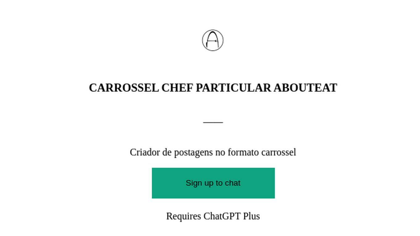 CARROSSEL CHEF PARTICULAR ABOUTEAT Screenshot