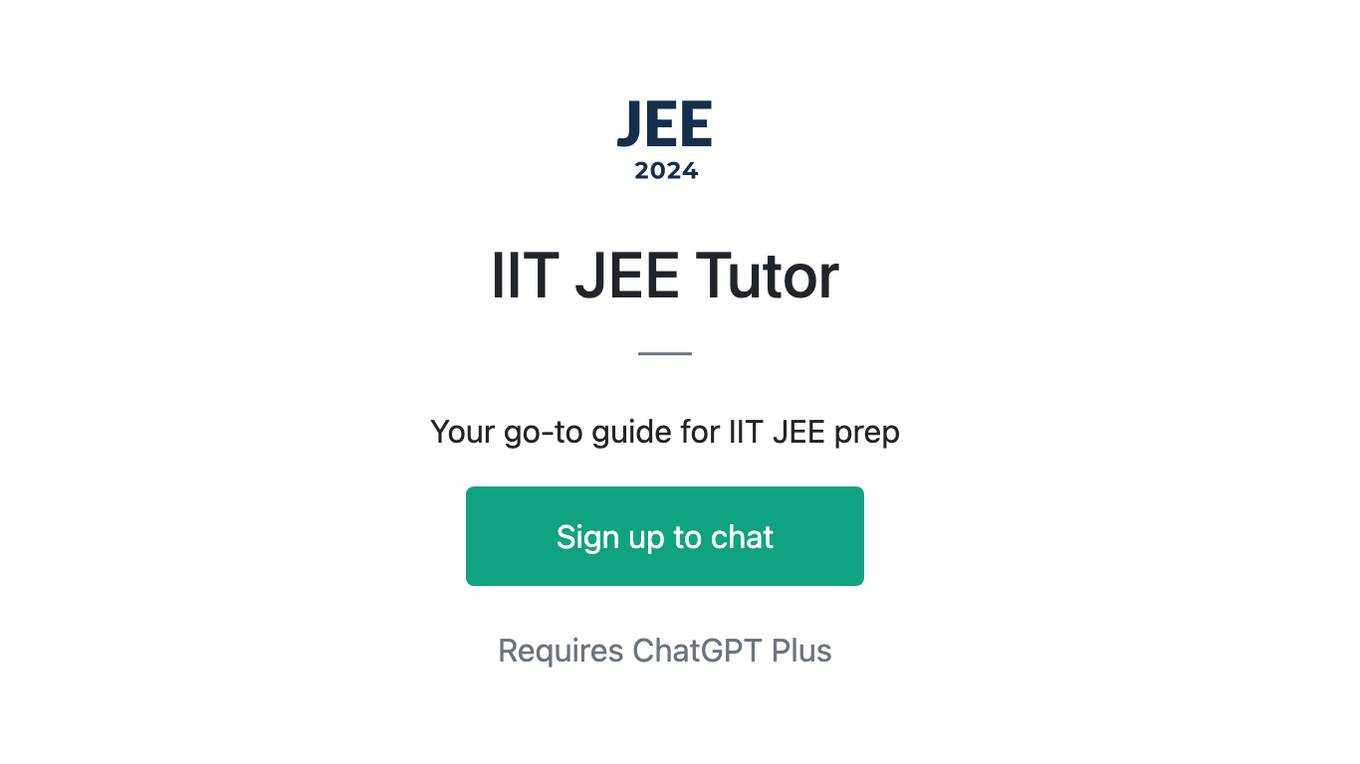 IIT JEE Tutor Screenshot