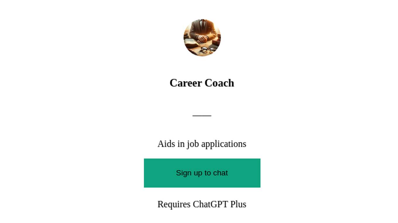 Career Coach Screenshot