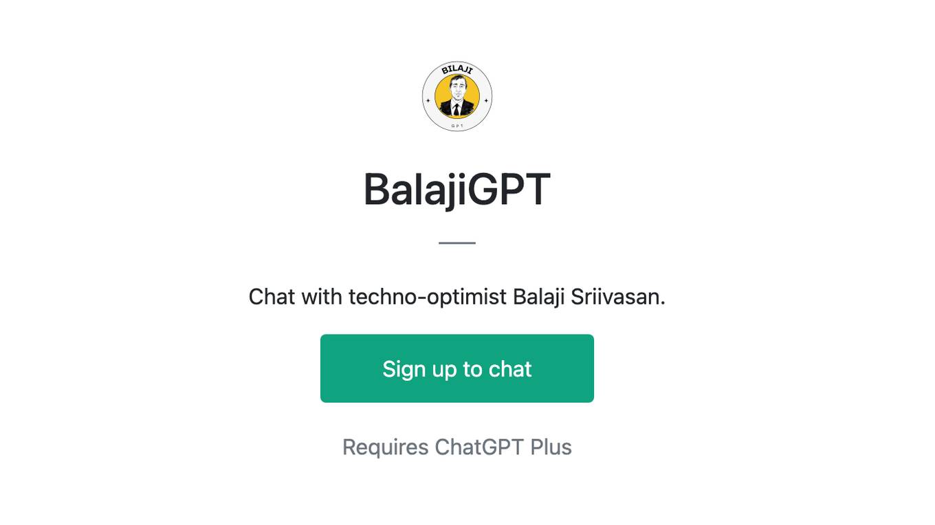 BalajiGPT Screenshot