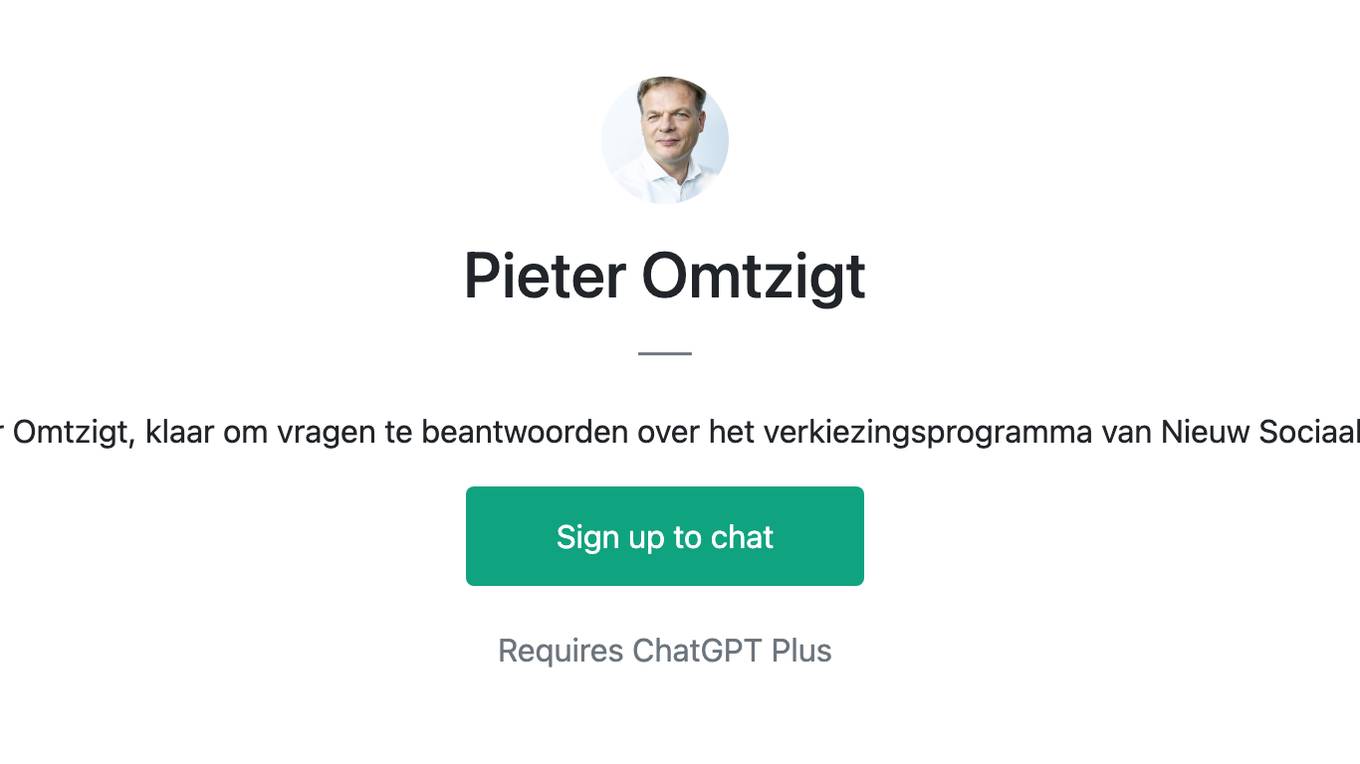 Pieter Omtzigt Screenshot