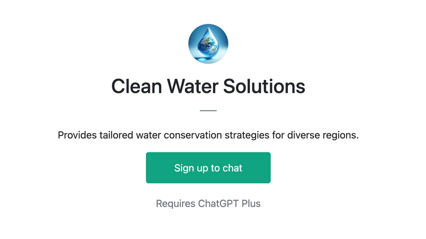 Clean Water Solutions Screenshot