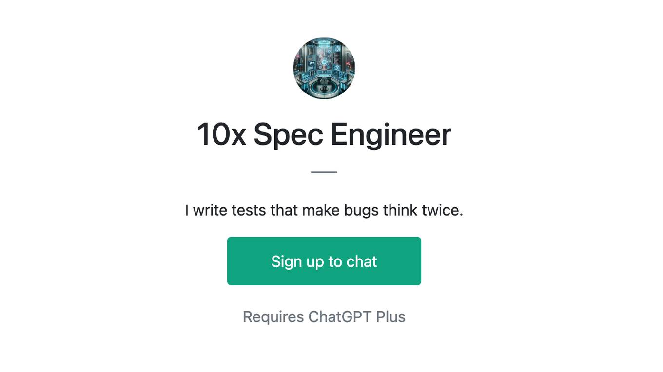 10x Spec Engineer Screenshot