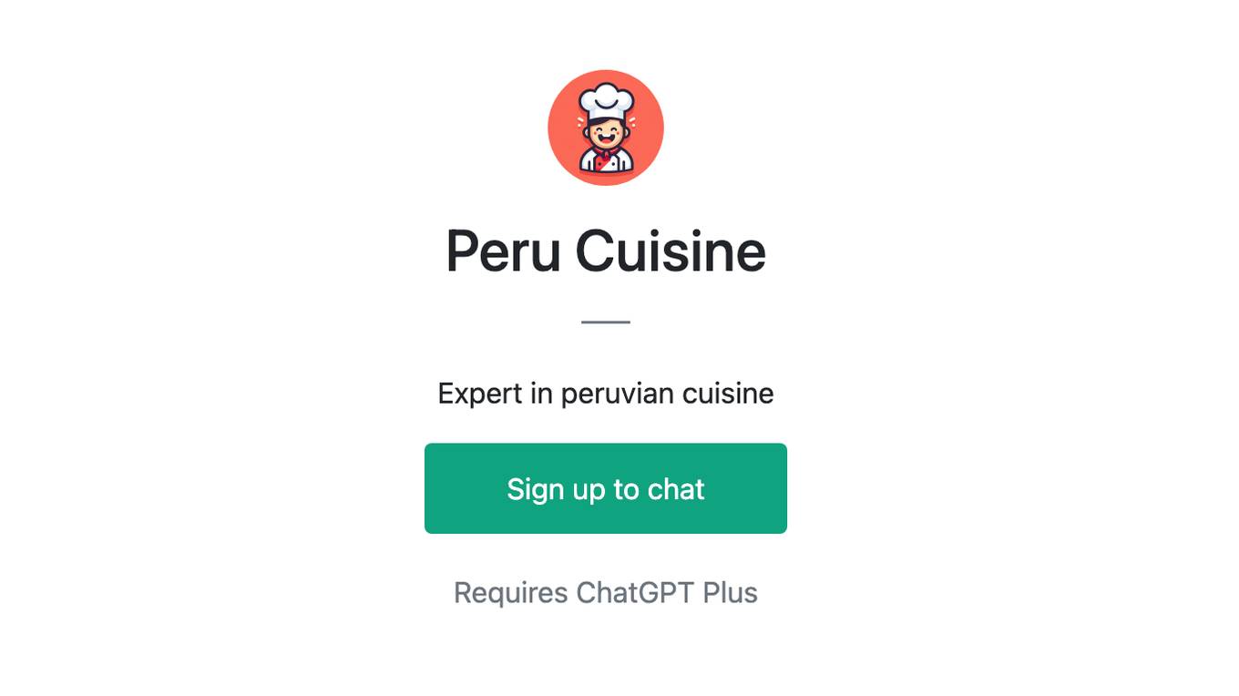 Peru Cuisine Screenshot