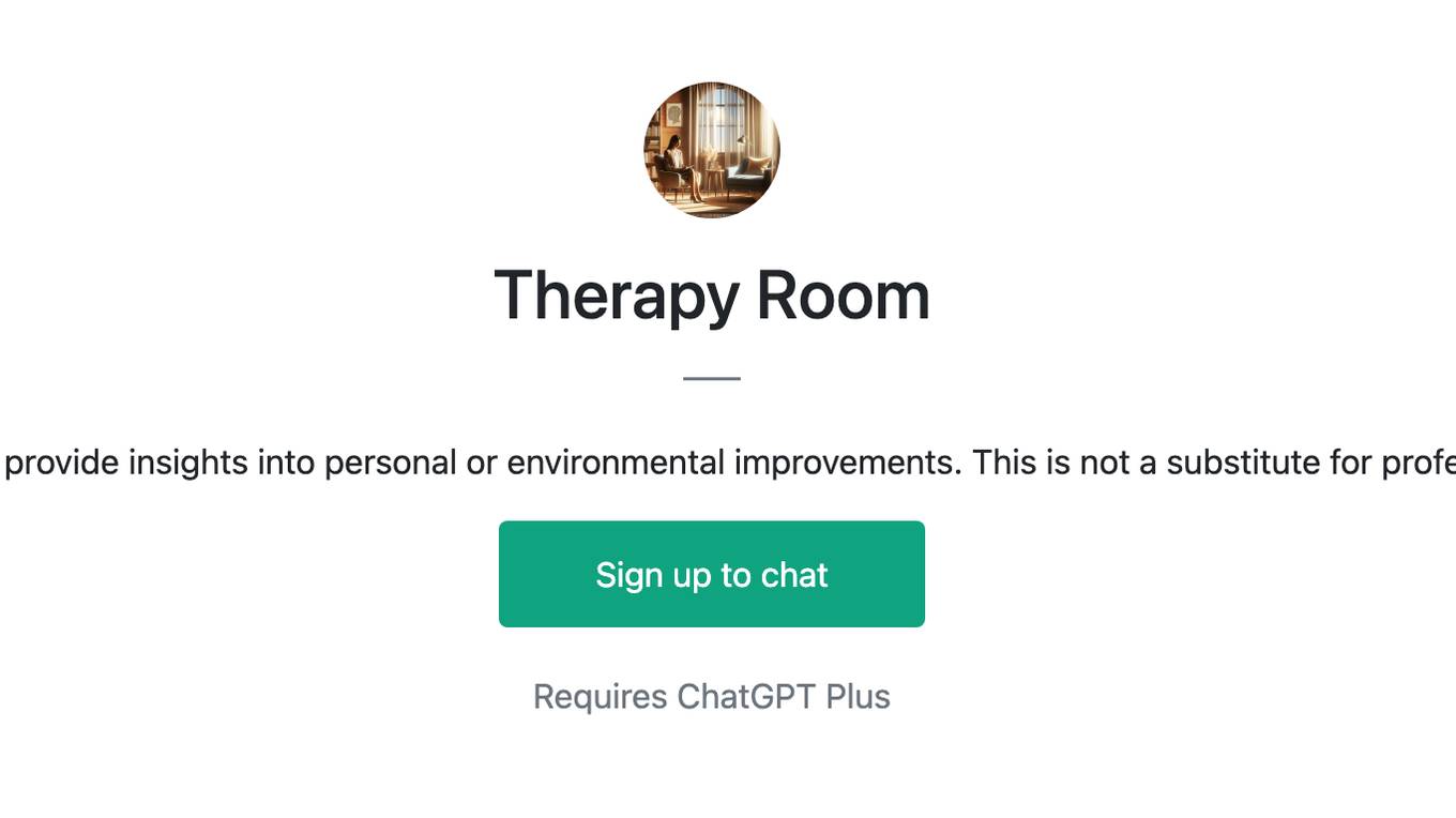 Therapy Room Screenshot