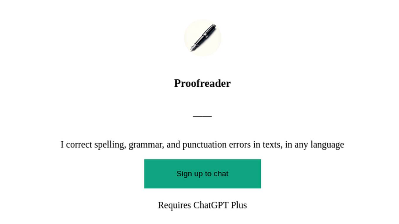 Proofreader Screenshot