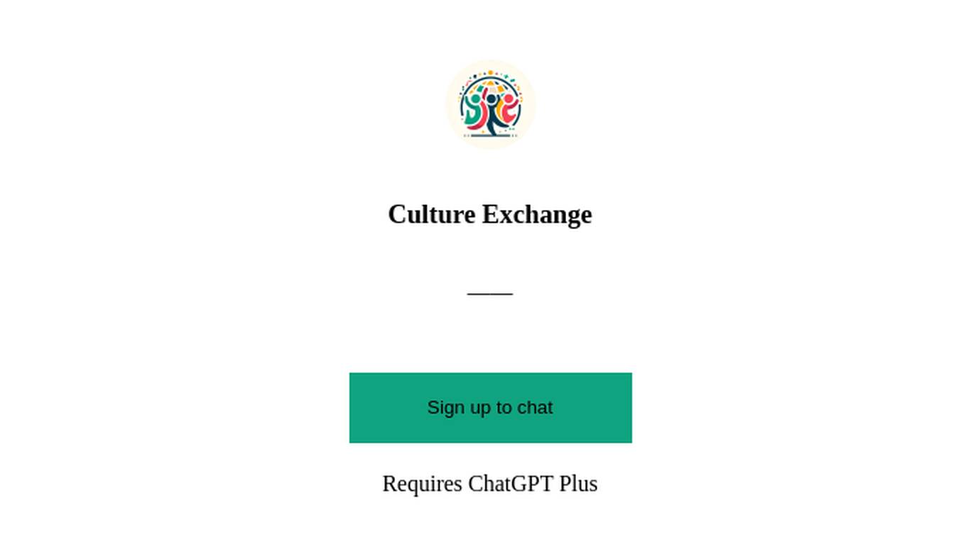 Culture Exchange Screenshot