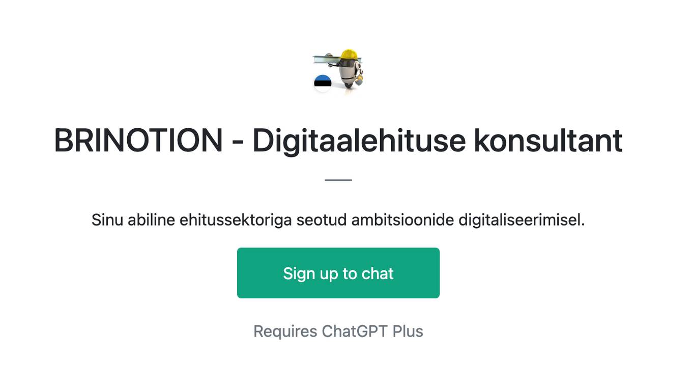 BRINOTION  - Digitaalehituse konsultant Screenshot