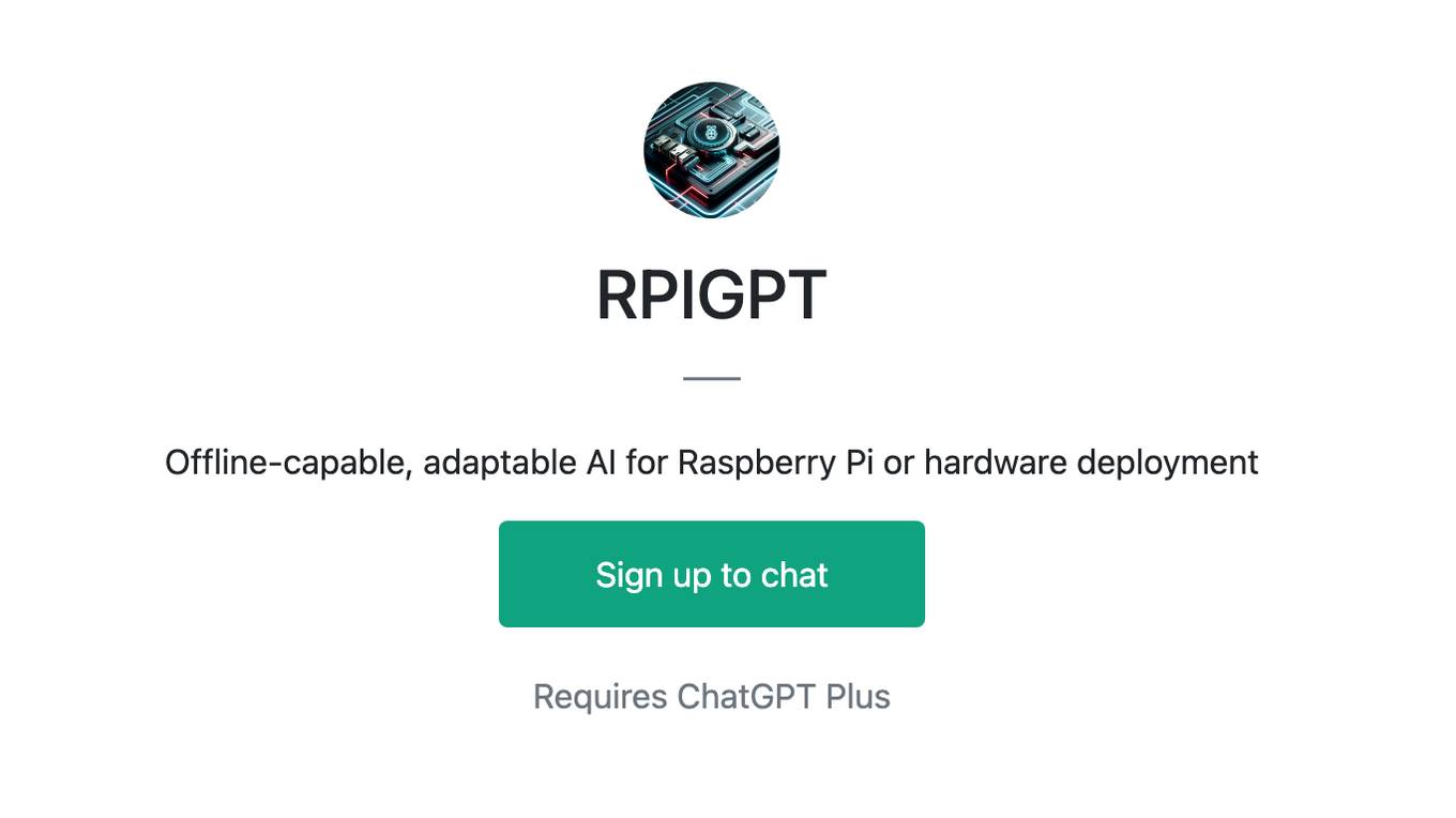 RPIGPT Screenshot