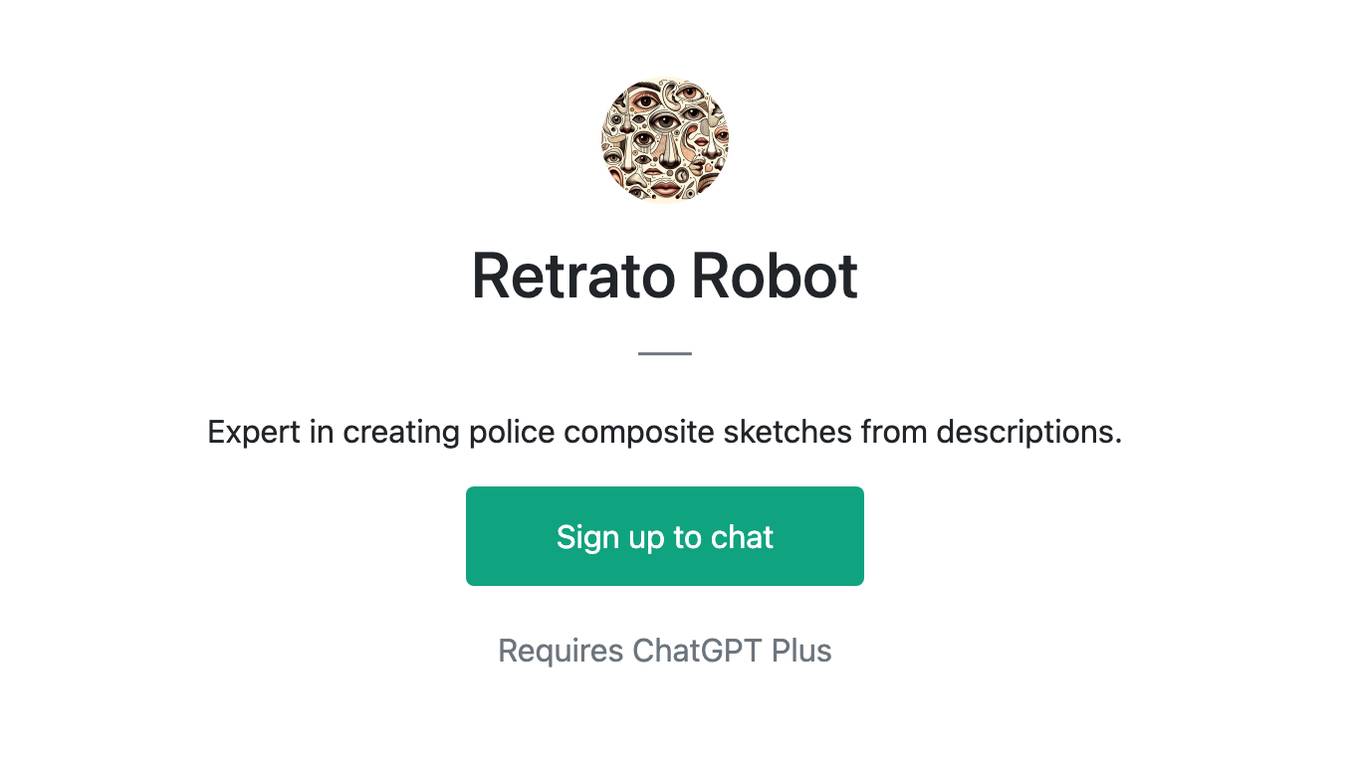 Retrato Robot Screenshot