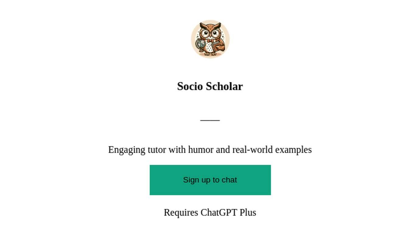 Socio Scholar Screenshot