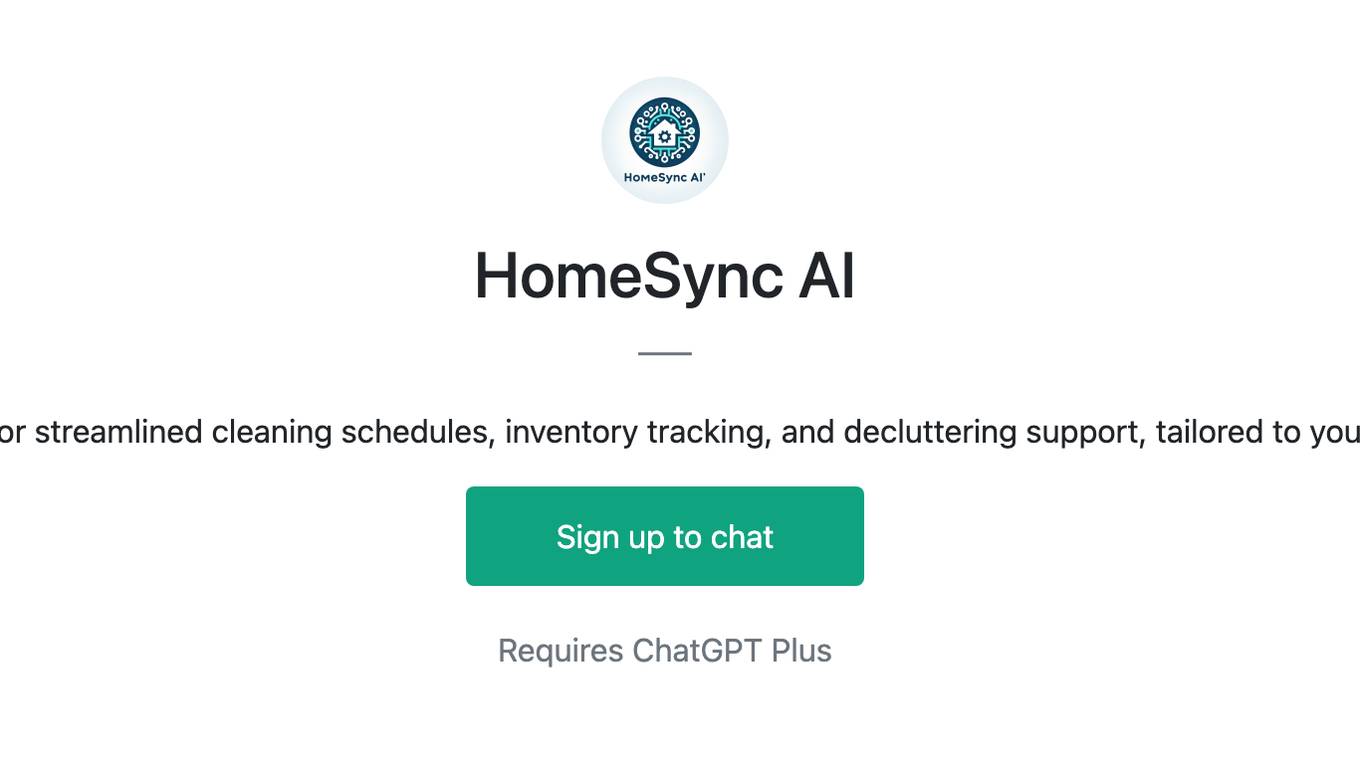 HomeSync AI Screenshot